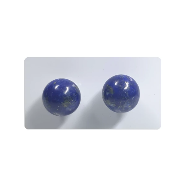 Lapis lazuli fülbevaló, 8mm-es golyós, beszúrós