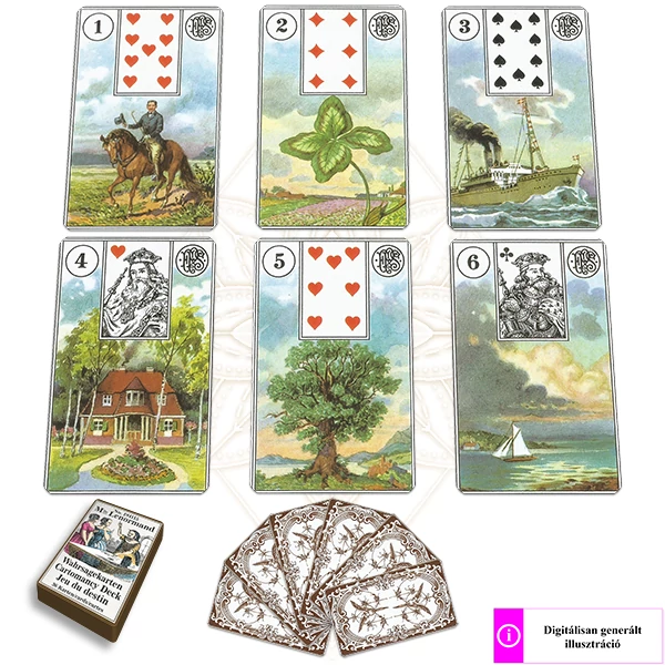 Mlle. Lenormand kártya, 36 lapos (Piatnik)