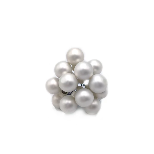 Üveggömb-pick, 2,5 cm, fehér