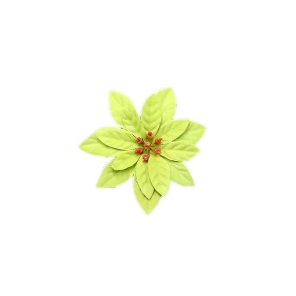 Mikulásvirág-fej, 9 cm, zöld