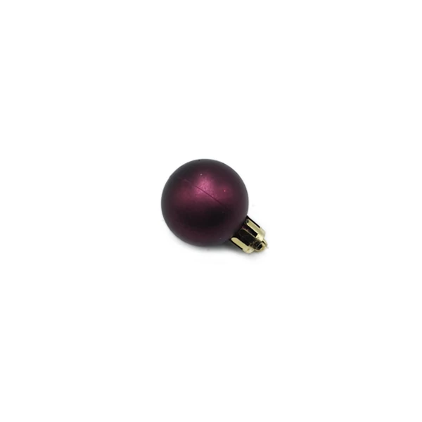 Gömb 3 cm, padlizsánlila matt