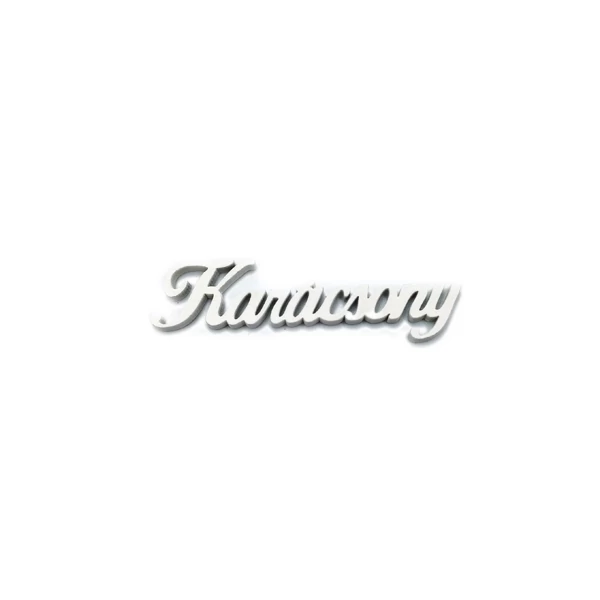 &amp;quot;Karácsony&amp;quot; felirat, fehér
