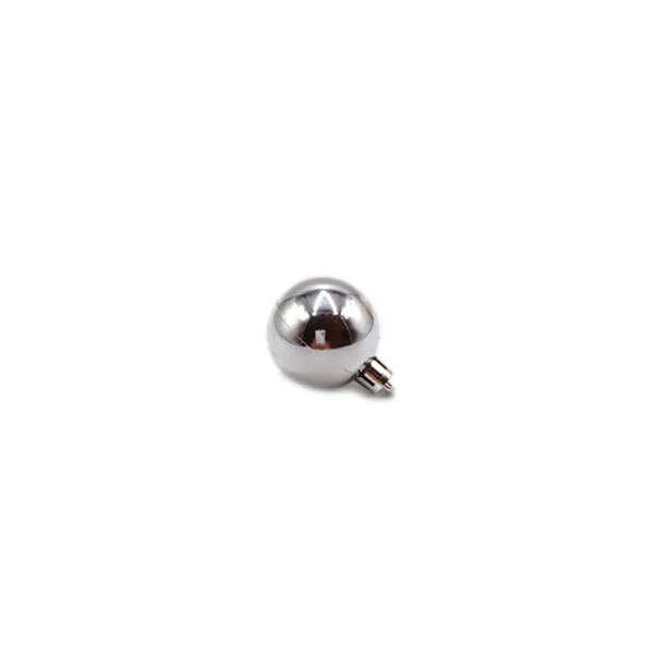 Gömb, 4 cm, ezüst fényes